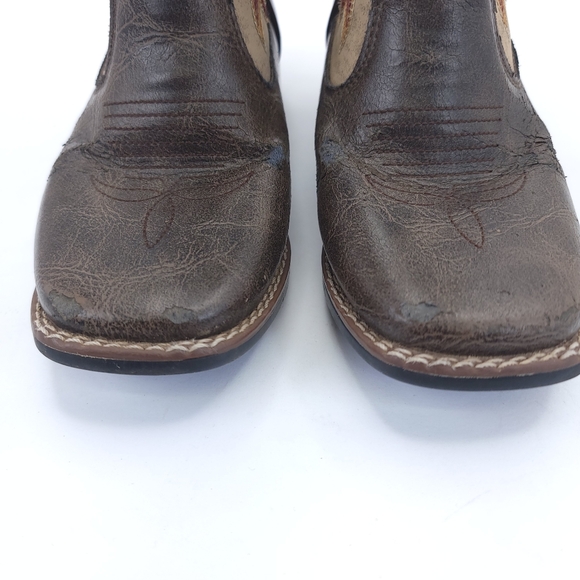 Laredo Boys' Collared Western Cowboy Boots Square Toe Size 11.5 Kids LC2261 - Picture 3 of 7